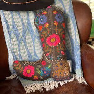 Boho Boot-Shaped Pillow-NEW
